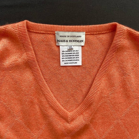 Maus & Hoffman Cashmere and Silk Sweater - Light Orange - Picture 2 of 2